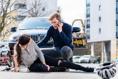 Victime blessée à la suite à un accident de circulation